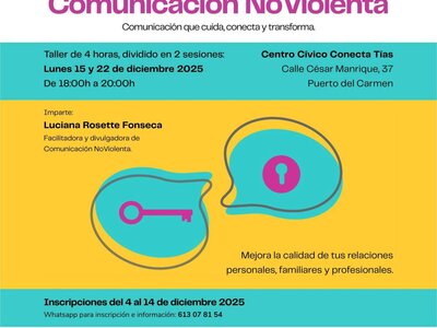 Taller gratuito Comunicación NoViolenta Tías Lanzarote